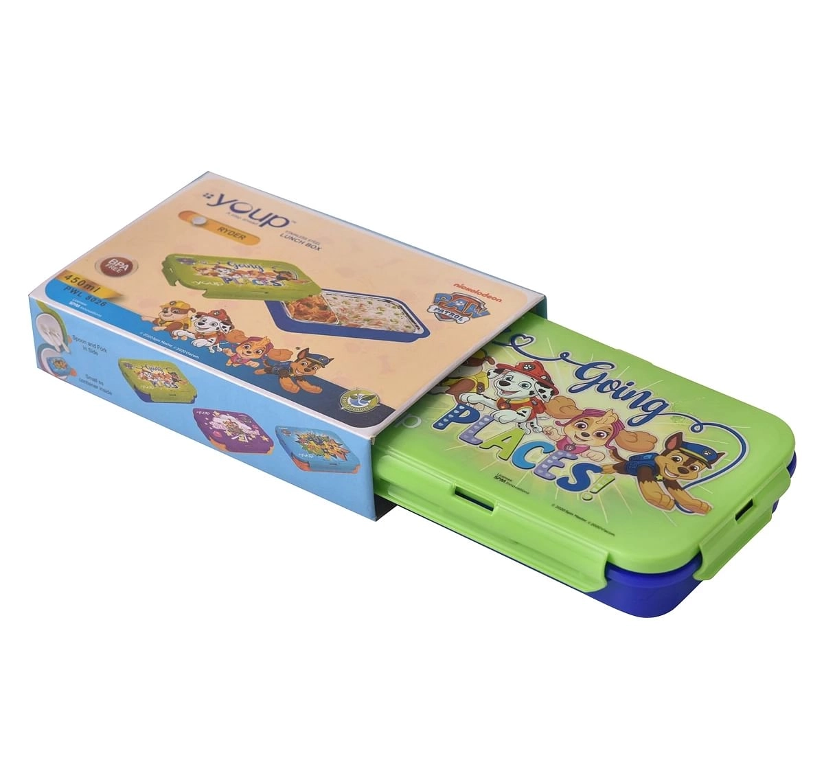 Youp Stainless Steel Paw Patrol Kids Lunch Box Ryder Multicolour 3Y+ Assorted 