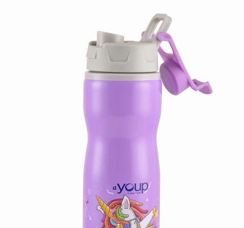 Youp Stainless Steel Unicorn Kids Water Bottle Bingo Multicolour 3Y+ Assorted 