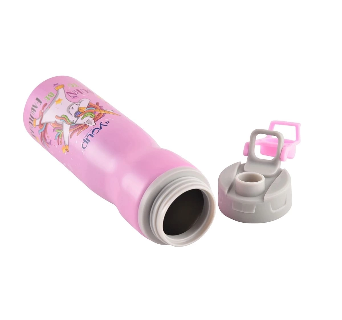 Youp Stainless Steel Unicorn Kids Water Bottle Bingo Multicolour 3Y+ Assorted 