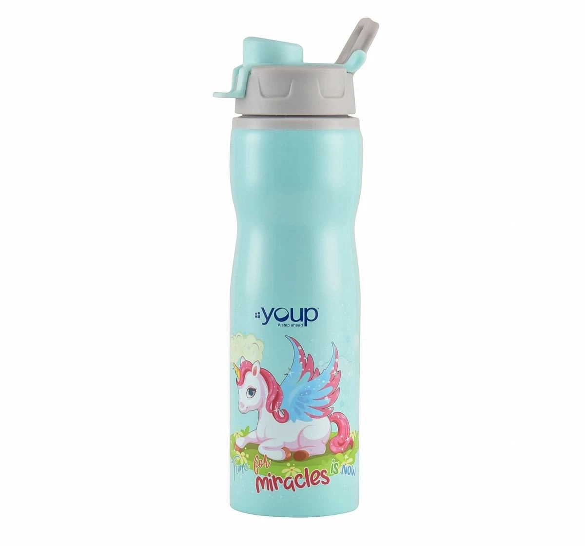 Youp Stainless Steel Unicorn Kids Water Bottle Bingo Multicolour 3Y+ Assorted 