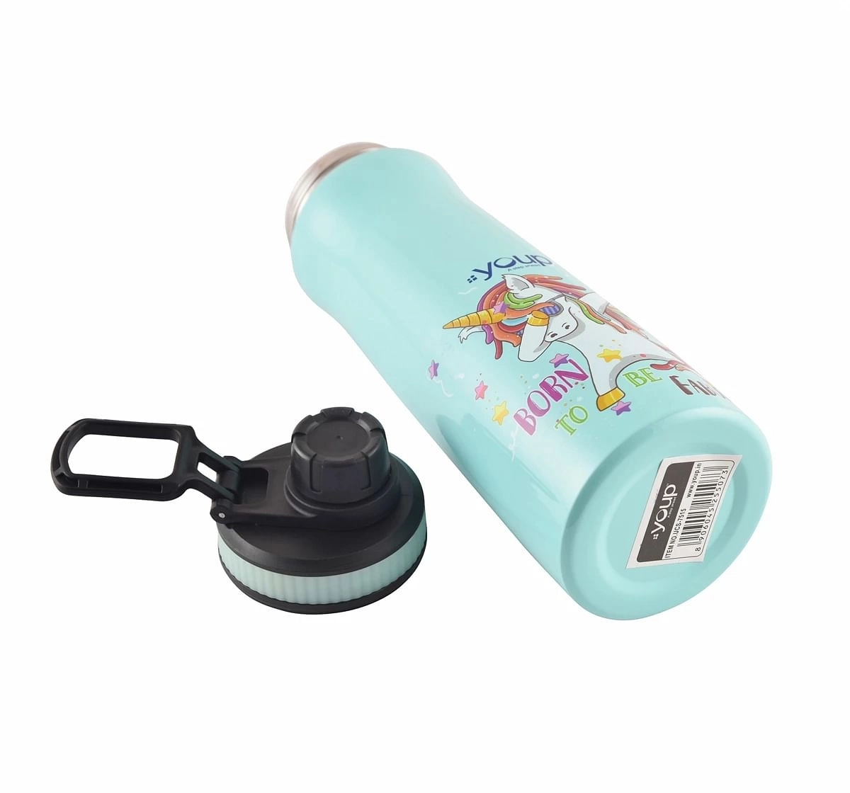 Youp Stainless Steel  Unicorn Kids Water Bottle Euro Multicolour 3Y+ Assorted 