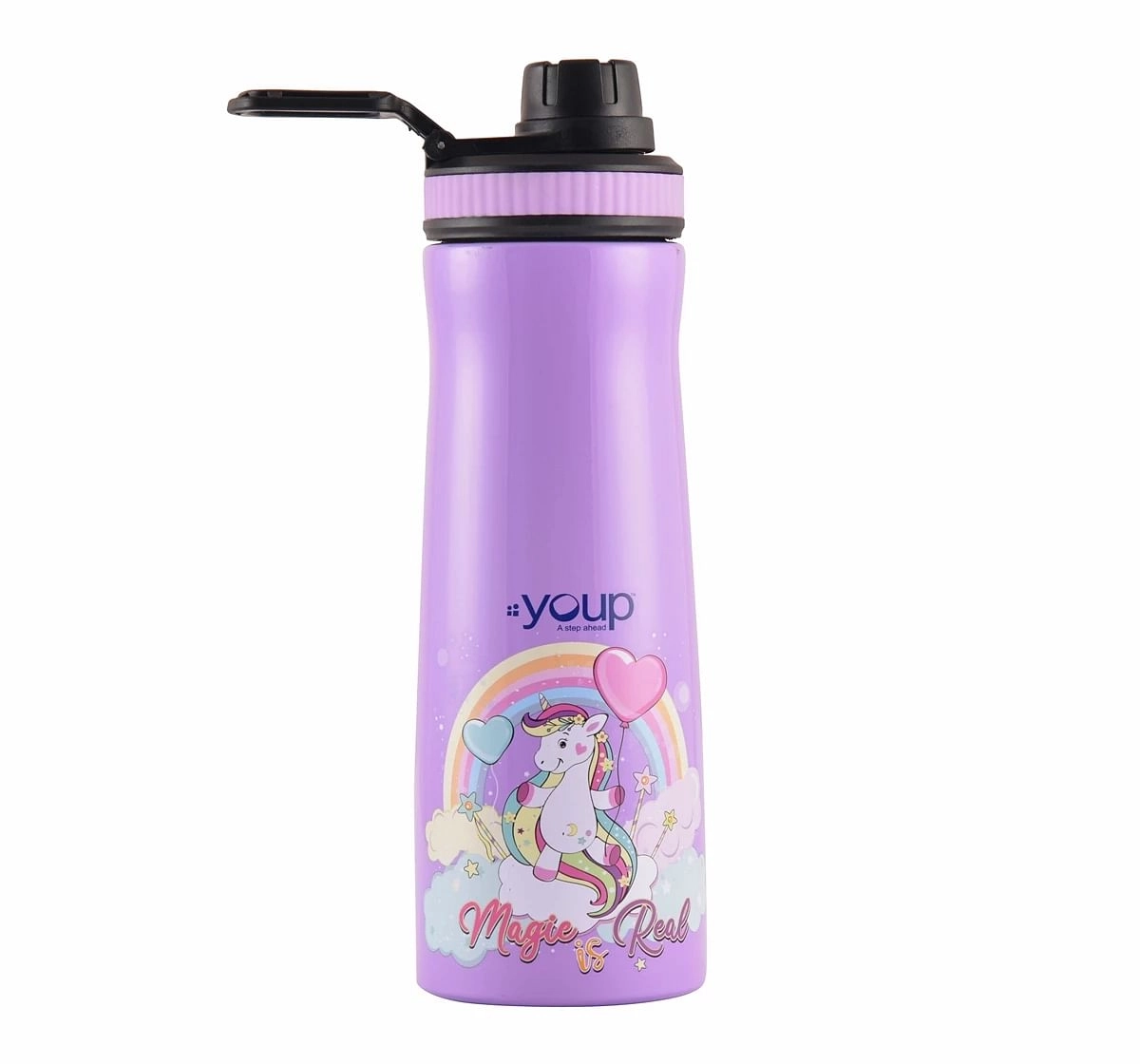 Youp Stainless Steel  Unicorn Kids Water Bottle Euro Multicolour 3Y+ Assorted 