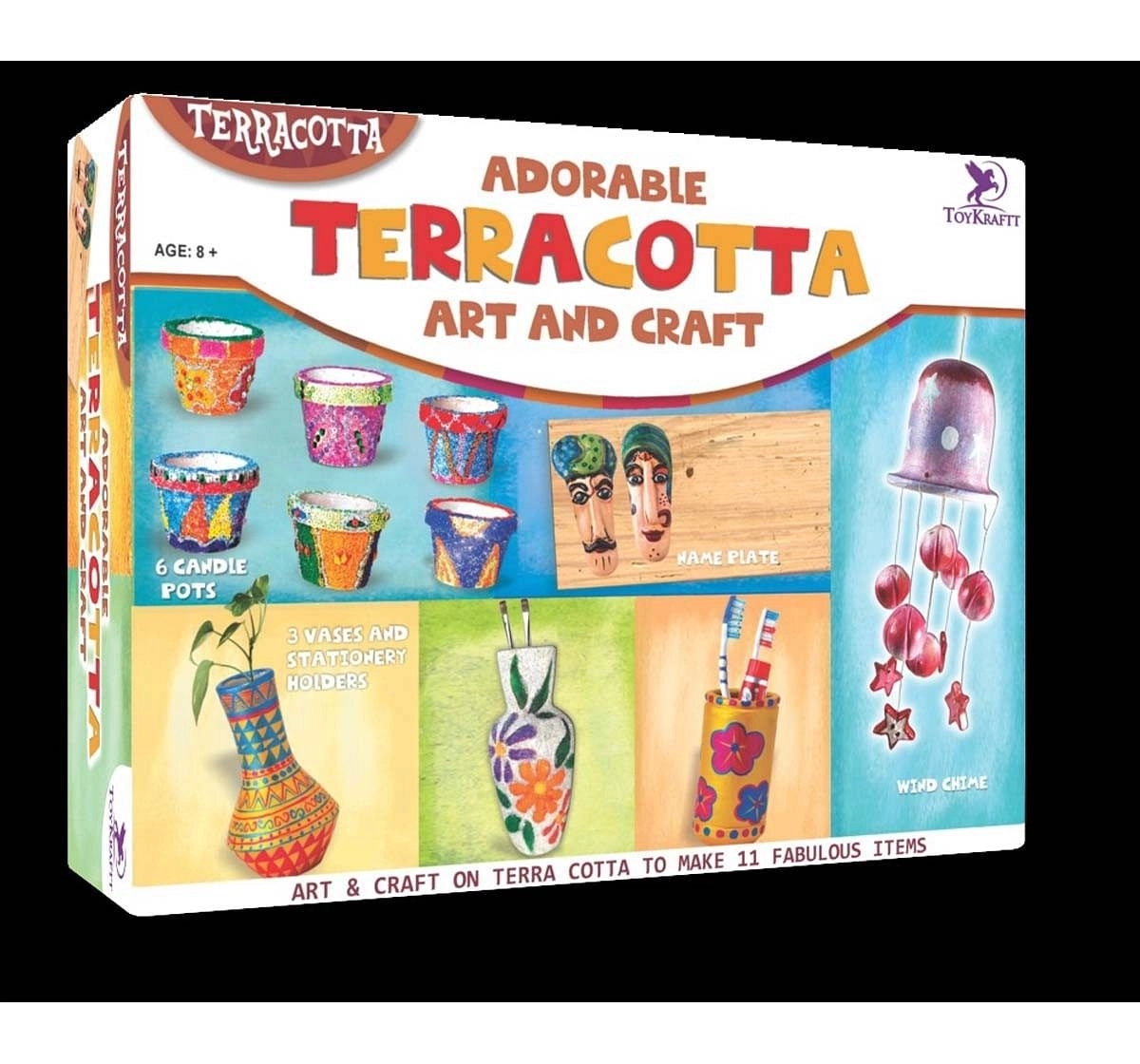 Toy Kraft Adorable Terracotta Craft DIY Art & Craft Kits for Kids age 8Y+ 