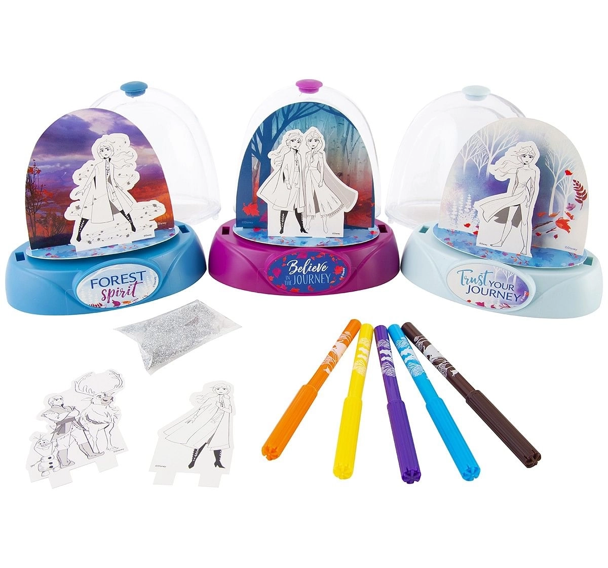 Disney Frozen2 Set Of 3 Creative Water Domes DIY Art & Craft Kits for age 3Y+ 