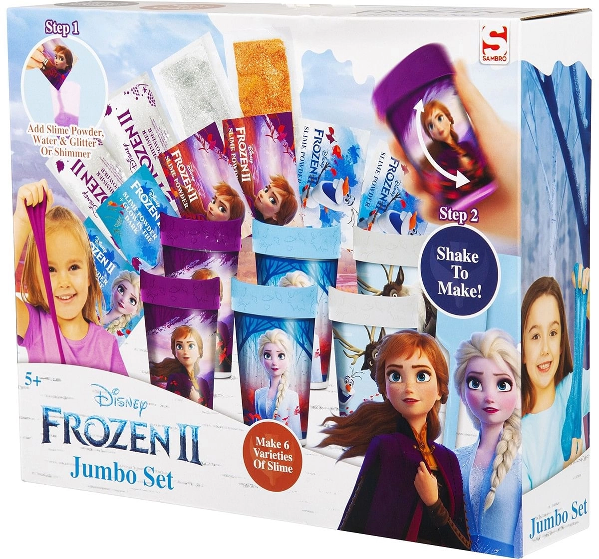 Disney Frozen2 Slime Jumbo Set DIY Art & Craft Kits for age 5Y+ 