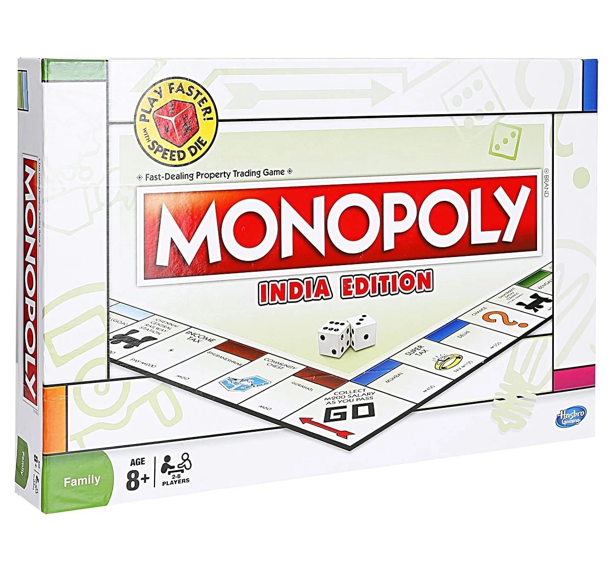 Hasbro Gaming Monopoly India Game for kids 6Y+, Multicolour