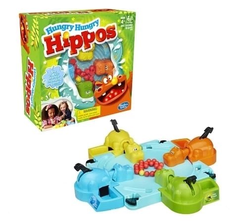 Hasbro Gaming Hungry Hungry Hippos Board Game For Kids 4Y+, Multicolour