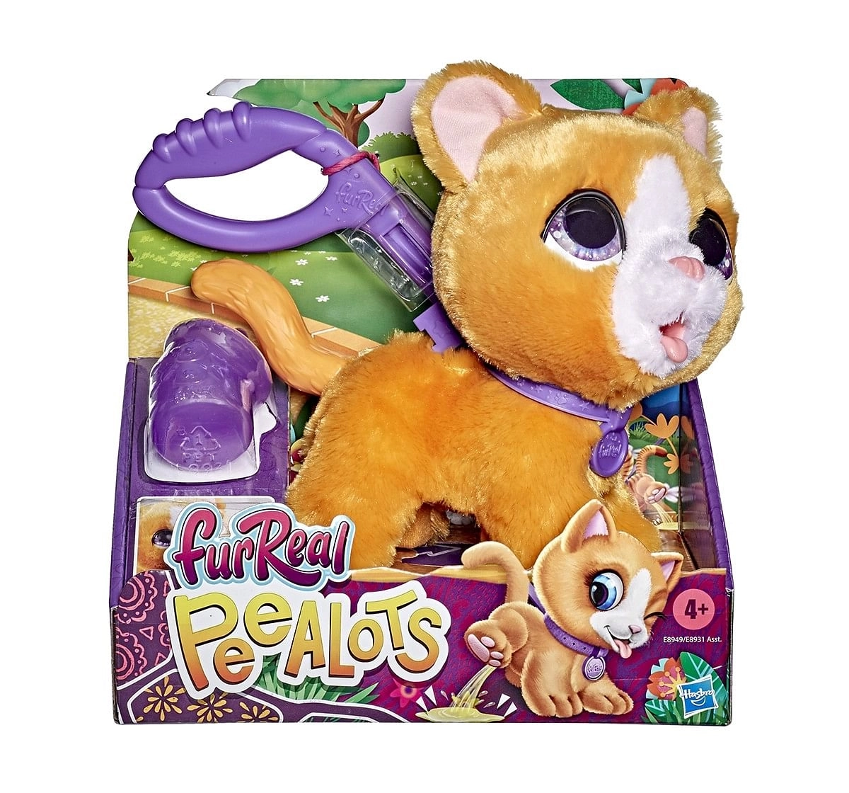Furreal Friends Peealots Big Wags Kitty Interactive Pet Toy, Ages 4 and Up Interactive Soft Toys for age 4Y+ - 22.86 Cm 