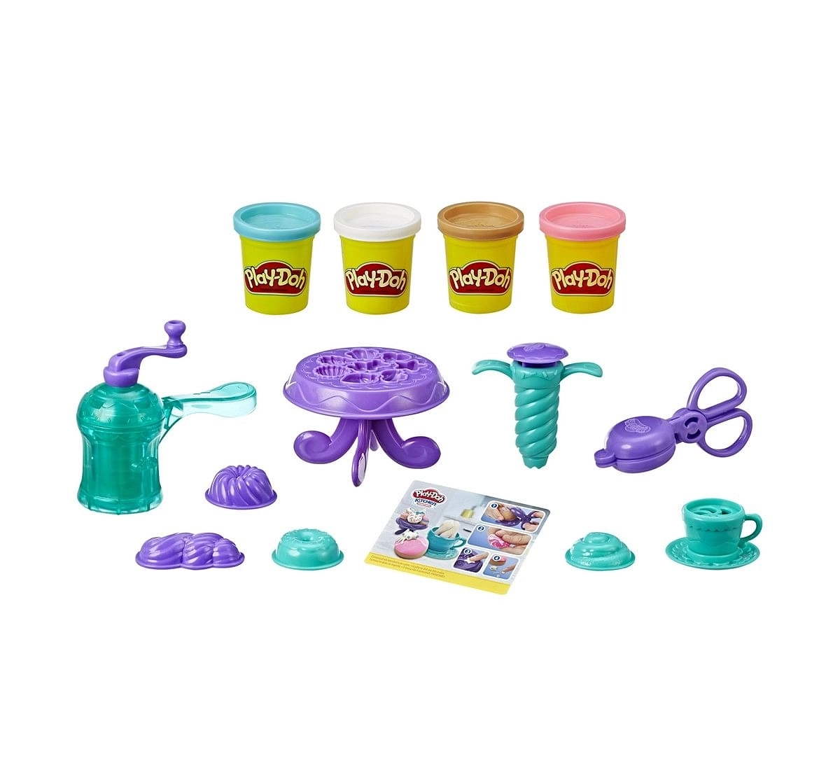 Play-Doh Kitchen Creations Delightful Donuts Set with 4 Colors Clay & Dough for Kids age 3Y+ 