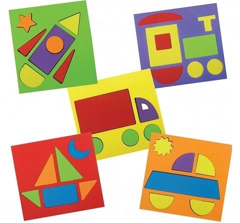 Imagimake Make With Shapes - Vehicle Puzzle for Kids age 3Y+