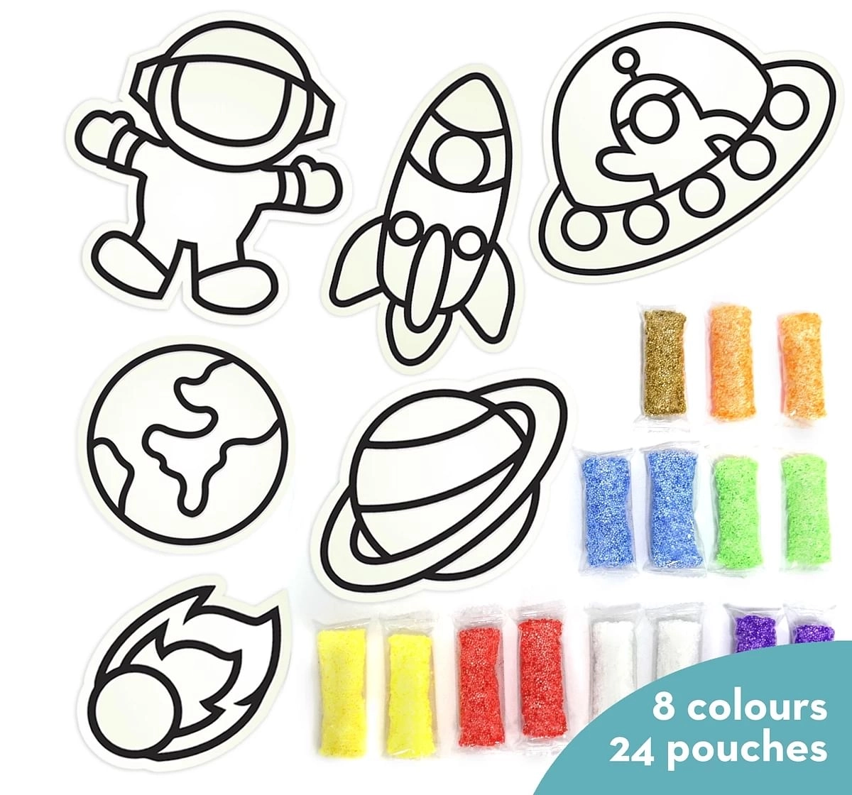 Imagimake Clay Stickers Space Adventure Multicolor 3Y+