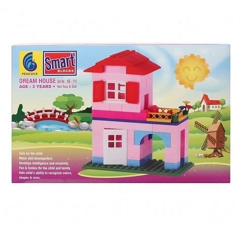 Peacock Toys Dream House -114,  3Y+ (Multicolour)