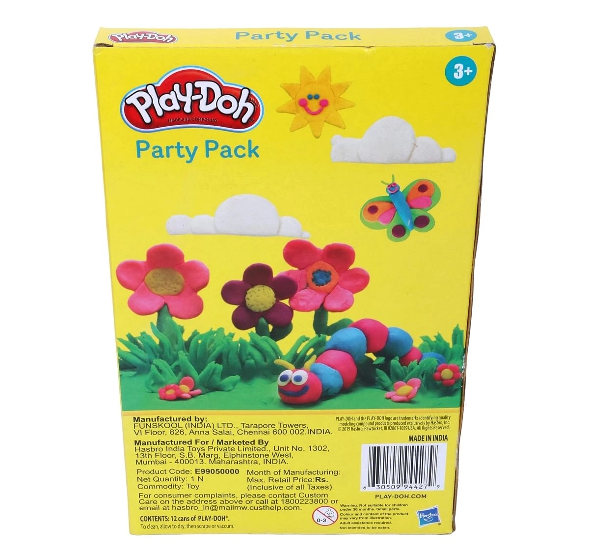 Play Doh Party Pack of 12 Colours for Kids 2Y+, Multicolour