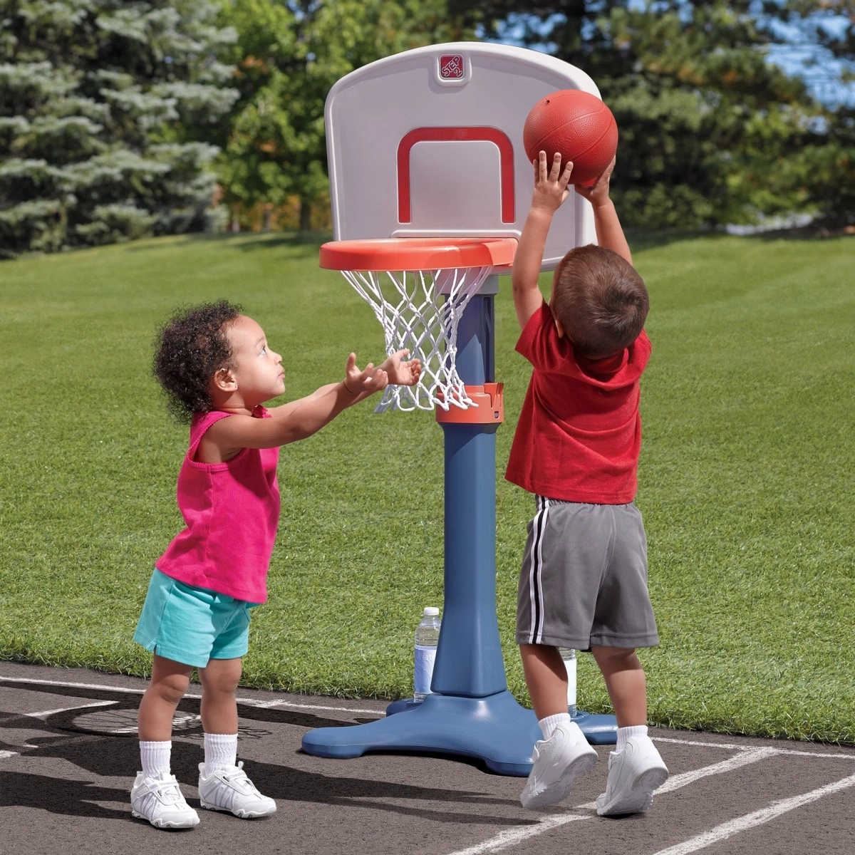 Step2 Shooting Hoops Junior Basketball Set Multicolour 1.5Y+