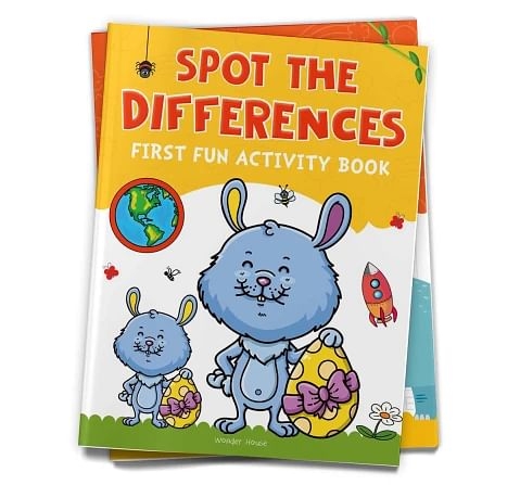 Wonder House Books Spot the Difference First Fun Activity Book for kids 0M+, Multicolour