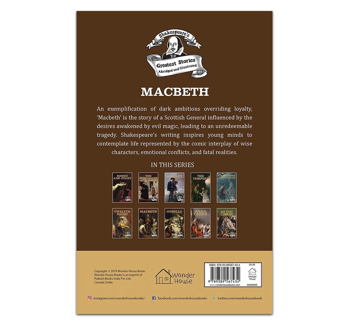 Wonder House Books Macbeth Shakespeares Greatest Stories Paperback Multicolor 12Y+