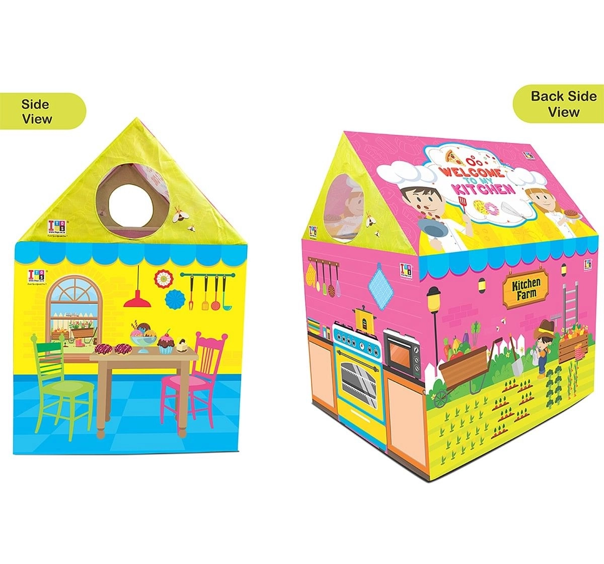 IToys Kitchen tent playhouse tent with Kitchen set for kids,  2Y+(Multicolour)