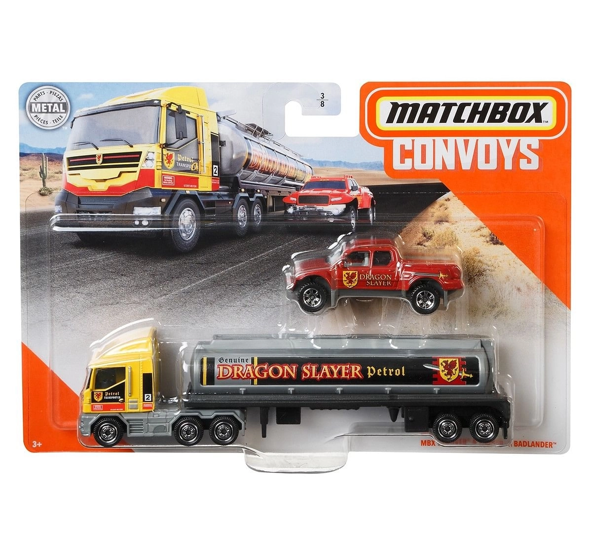 Matchbox Convoy Die Cast Trucks, Boys, 2Y+(Multicolor), Assorted