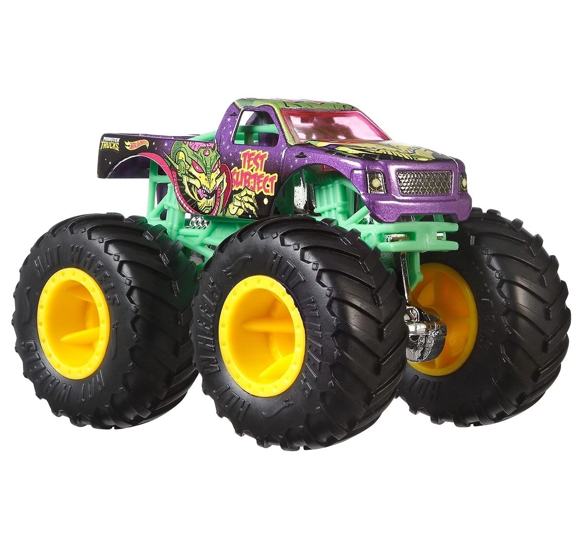 Hot Wheels Monster Trucks 1:64 Scale Die Cast 4 Pack , Unisex, 6Y+(Multicolor), Assorted