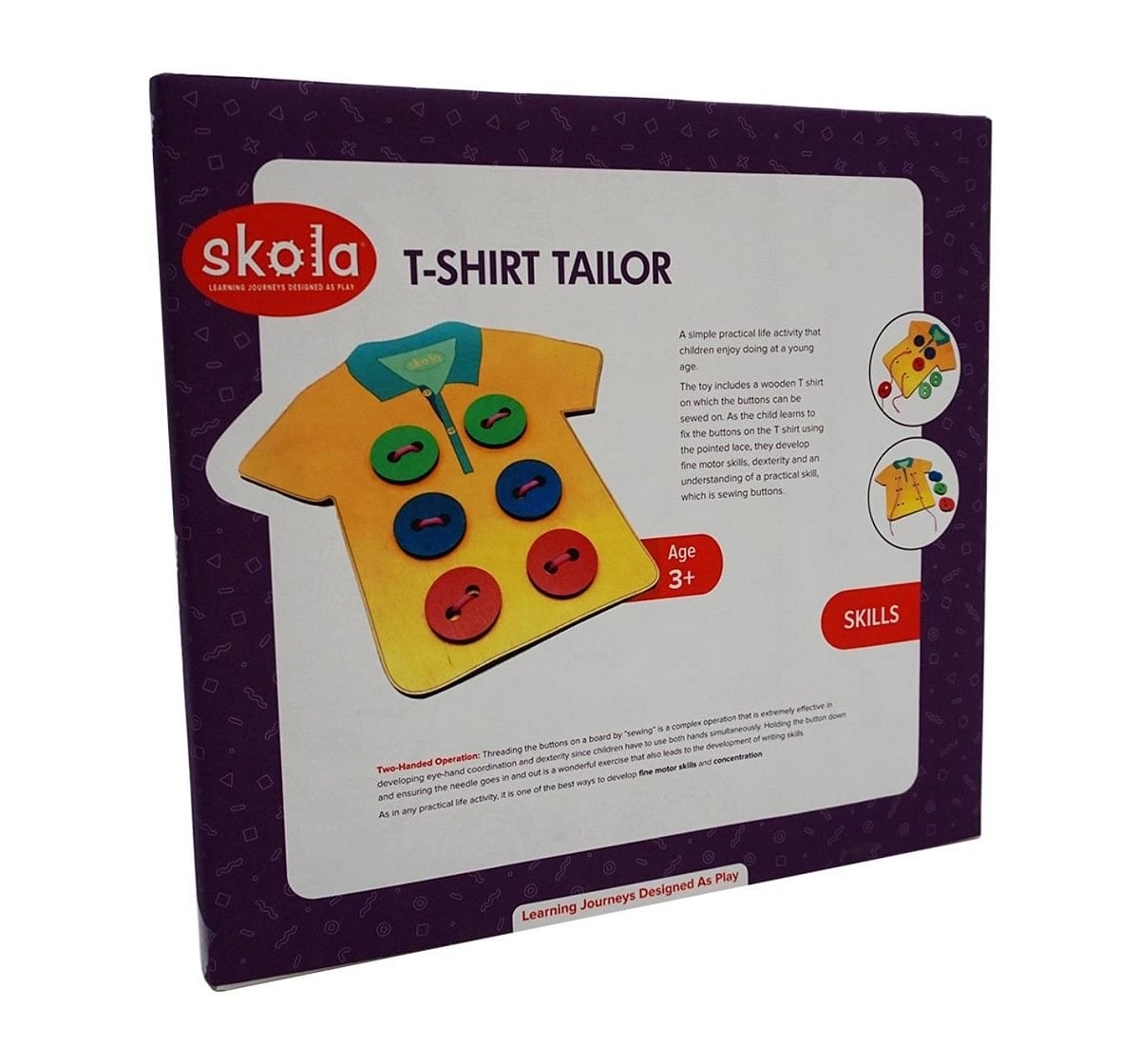 Skola Toys T-Shirt Tailor Wooden for Kids age 3Y+ 