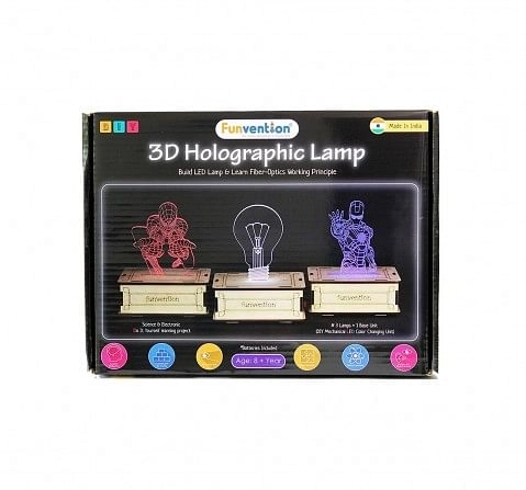 Funvention  3D Holographic DIY Lamp STEM for Kids age 8Y+ 