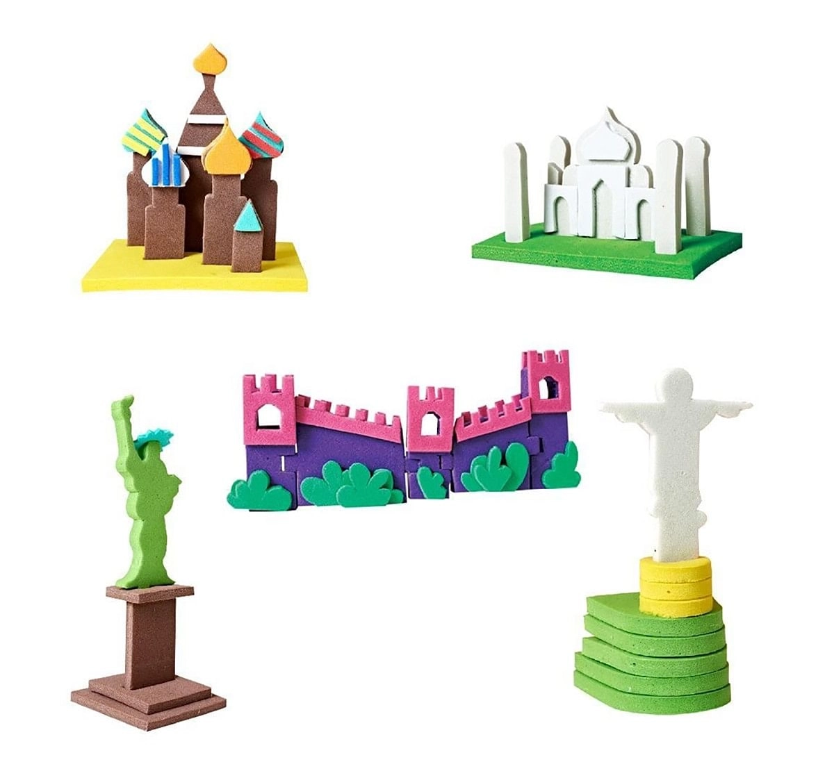 Imagimake Worldwide: Monuments DIY Art & Craft Kits for Kids age 5Y+ 