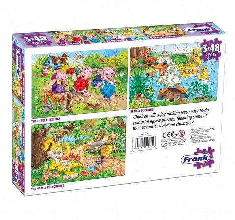 Frank The Hare Little Pigs Ugly Duckling Floor Puzzles Multicolor 5Y+