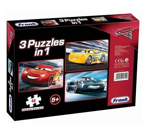 Frank Cars 3 Floor Puzzles 48 Pieces Multicolor 5Y+
