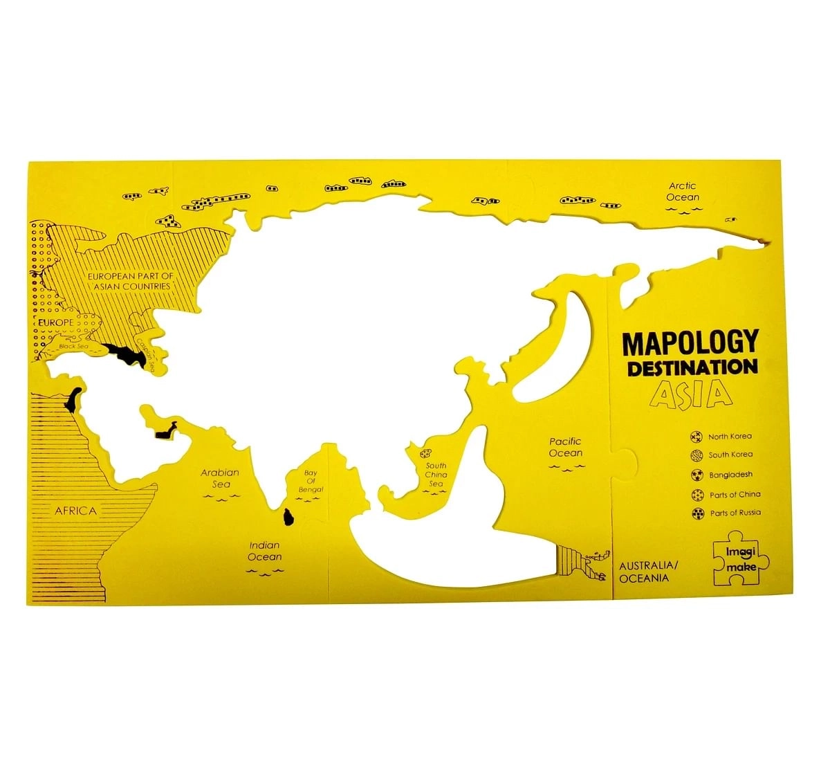 Imagimake Mapology : Asia, Jigsaw Puzzles For Kids, Multicolor, 4Y+