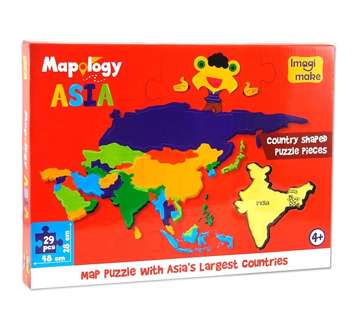 Imagimake Mapology : Asia, Jigsaw Puzzles For Kids, Multicolor, 4Y+