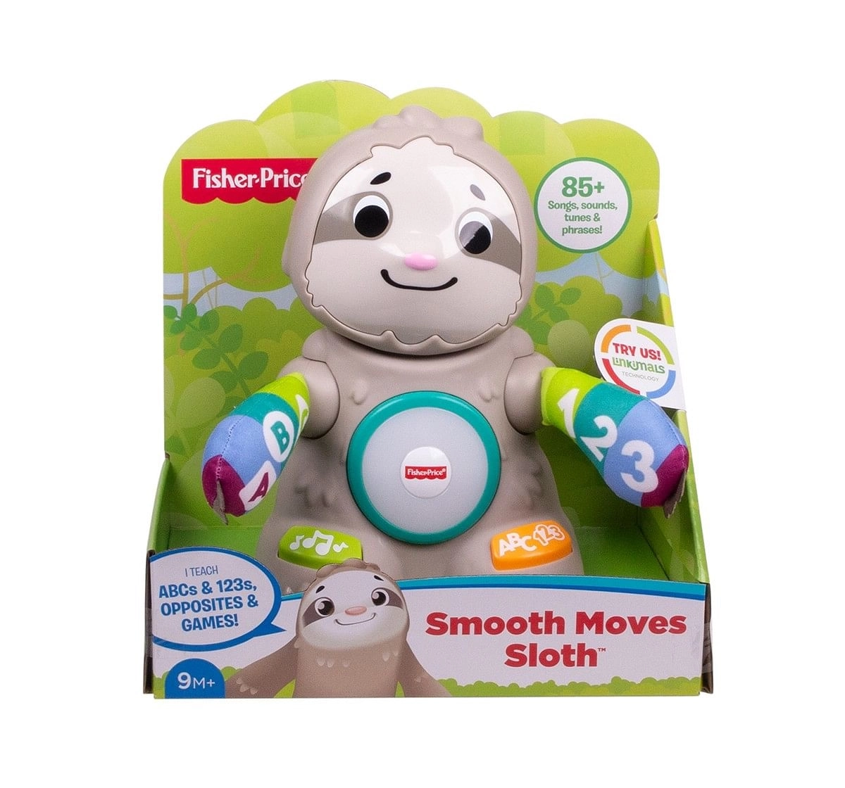 Fisher-Price Linkimals Smooth Moves Sloth Learning Toys for Kids age 9M+ 
