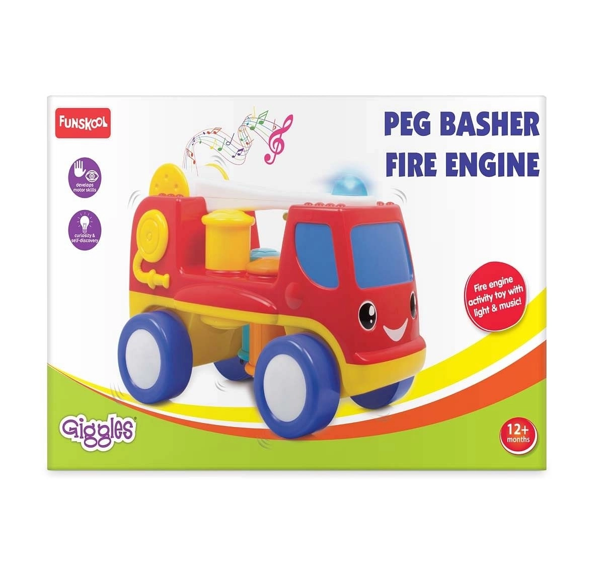 Giggles Musical Fire Engine Early Learner Toys for Kids Age 12M+