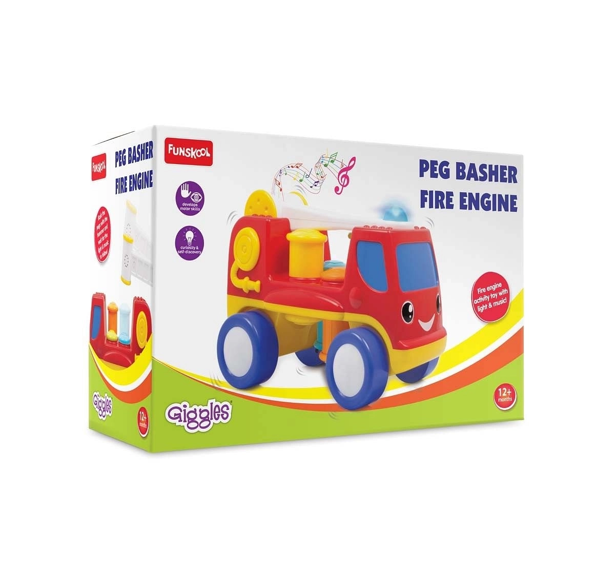 Giggles Musical Fire Engine Early Learner Toys for Kids Age 12M+