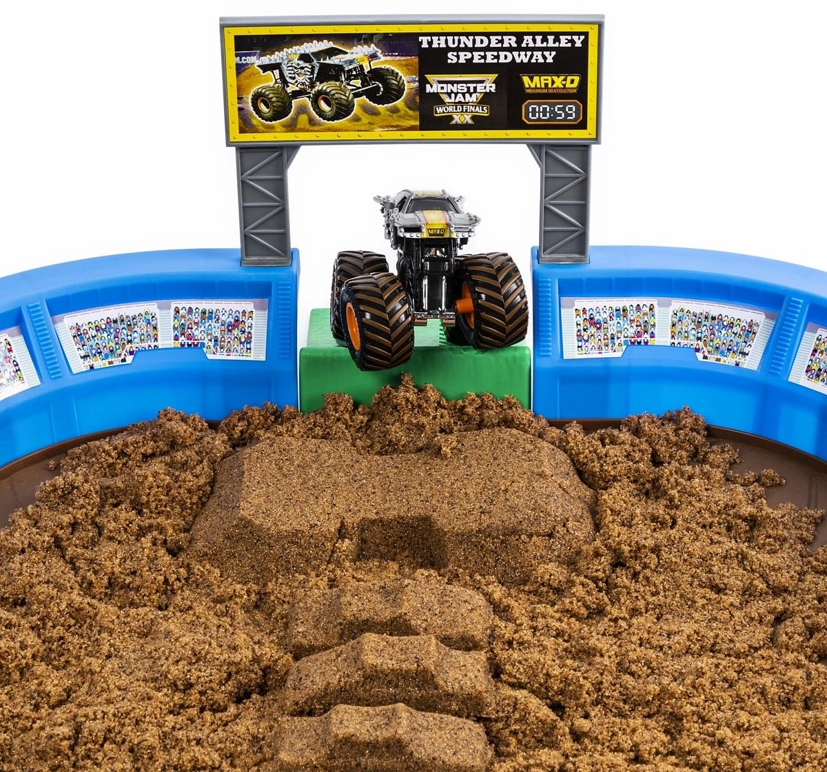 Monster Jam Metal Die-cast Play Set, Monster Dirt And 1 Vehicle, Multicolour