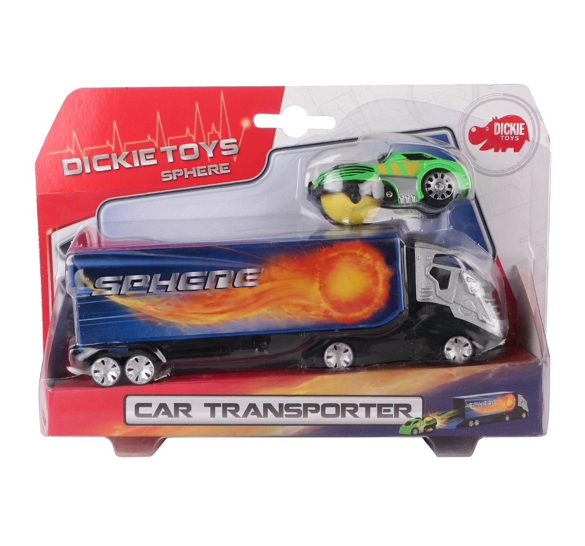 Dickie Sphere Car Transporter for Kids, Assorted, 3Y+ (Multicolor)