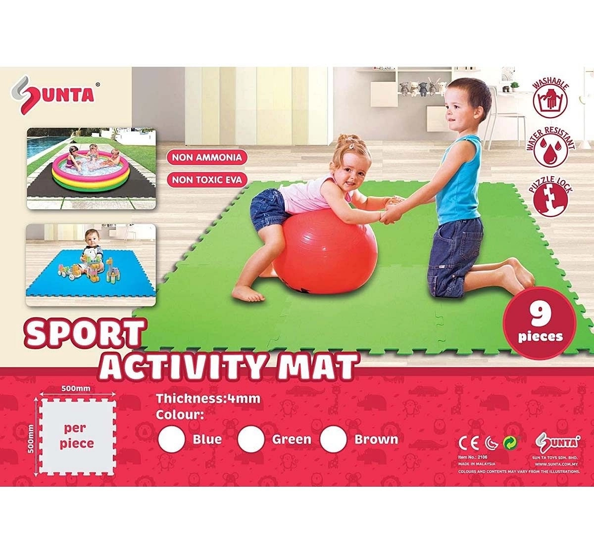 Sunta Sports Activity Mat Baby Gear for Kids Age 10M+