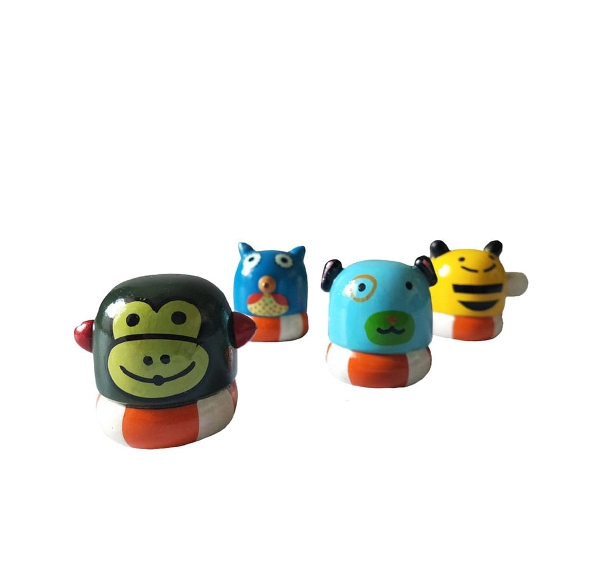 Nurture India Wooden Animal Sharpener Assorted Wooden Toys for Kids age 5Y+ 