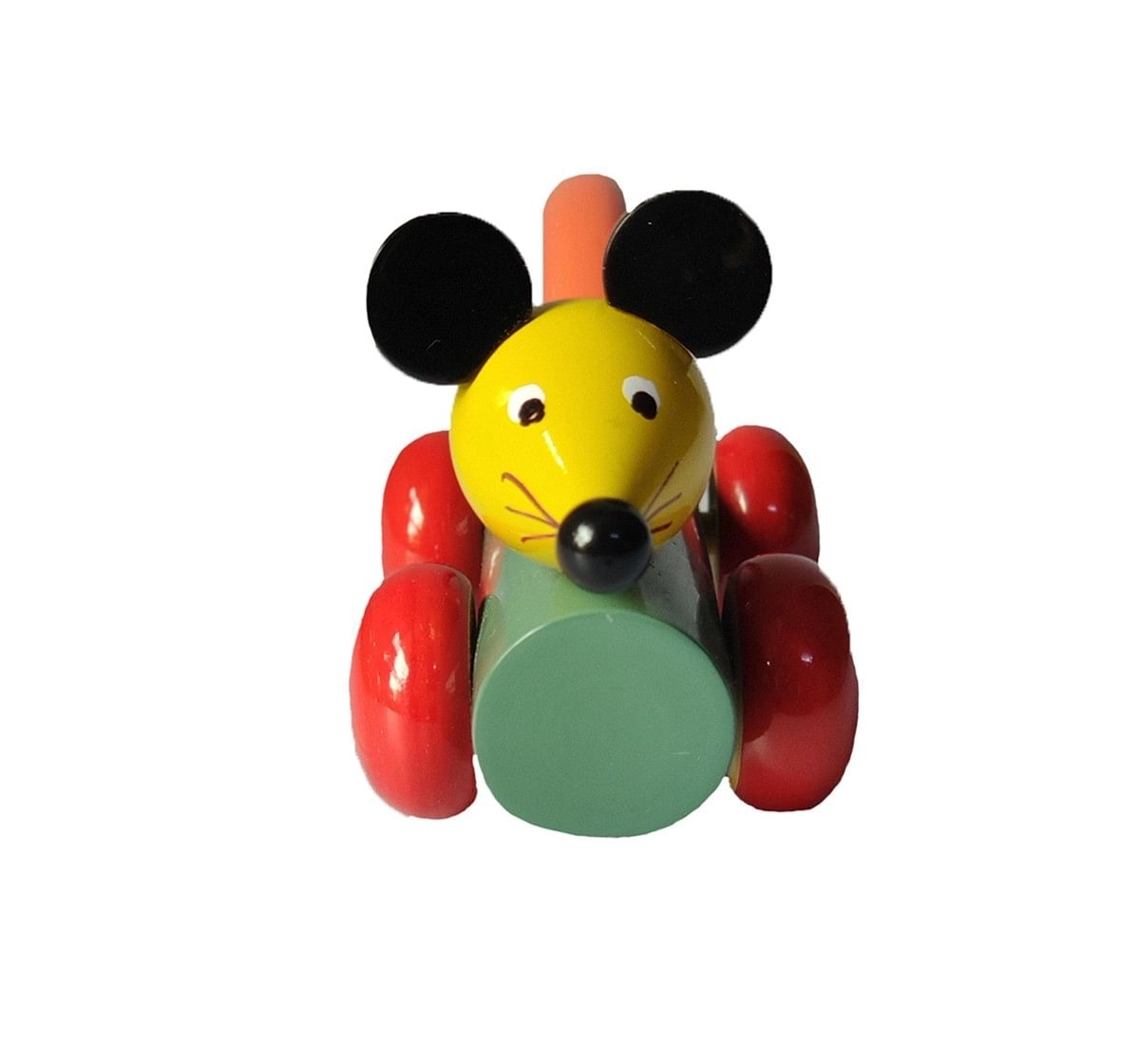 Nurture India Wooden Mouse Pulling Toy Wooden Toys for Kids age 12M+ 