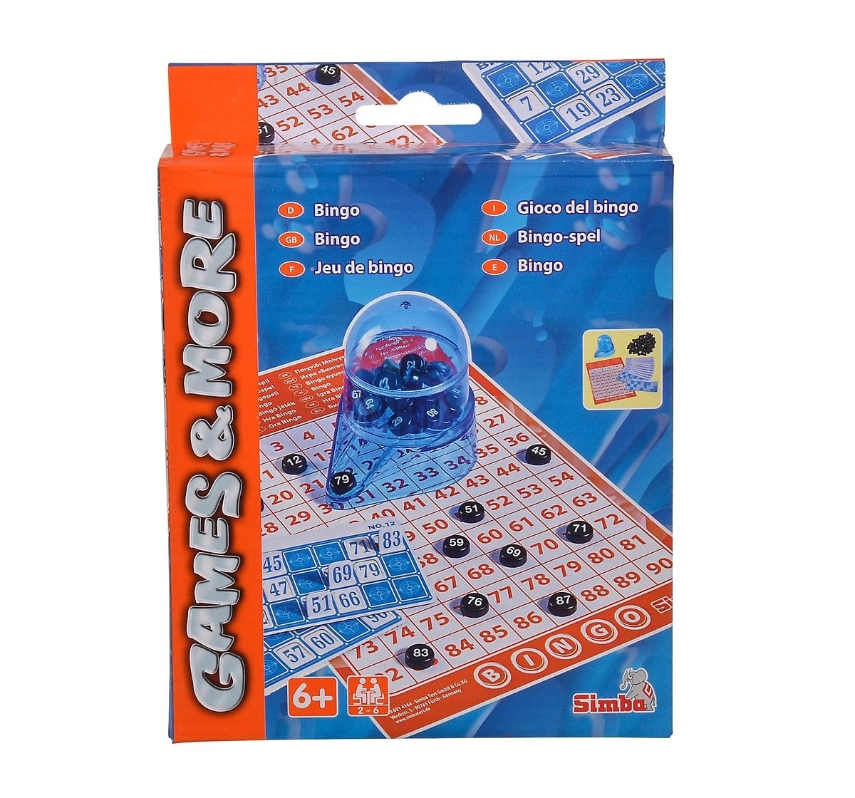 Simba WOT Games and More Travel Bingo Multicolor 6Y+