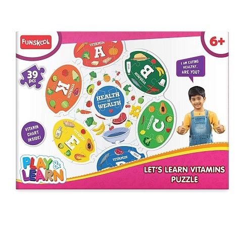 Play&Learn Vitamins Puzzle Cardboard Multicolour 3Y+