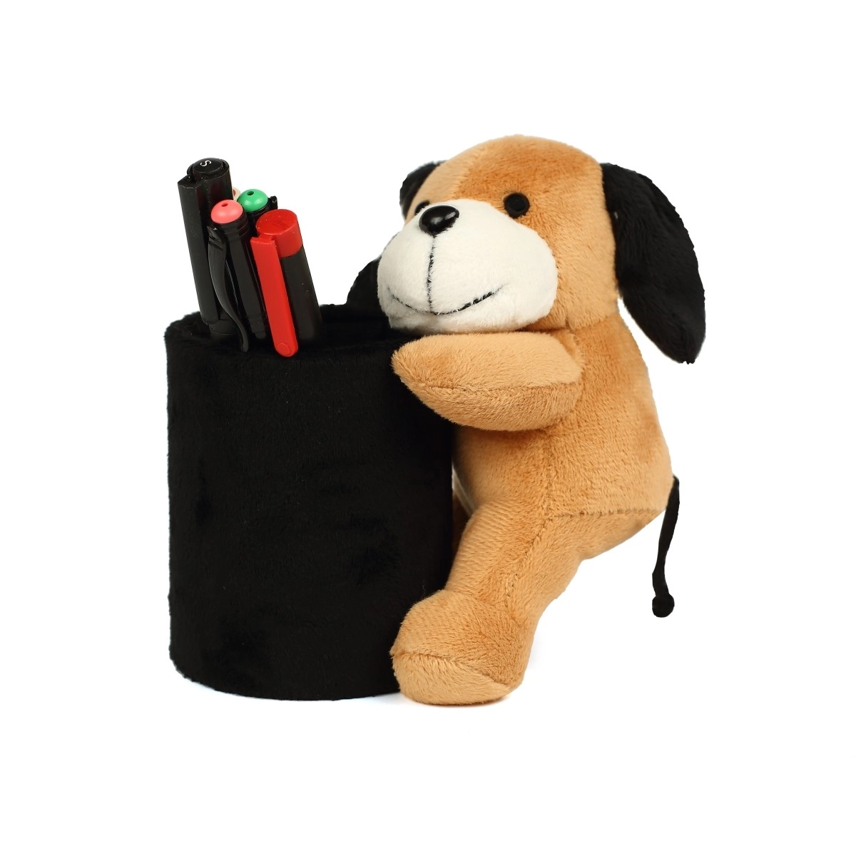  Dog Animal Soft Plush Pen Stand For Kids, 3M+, Brown