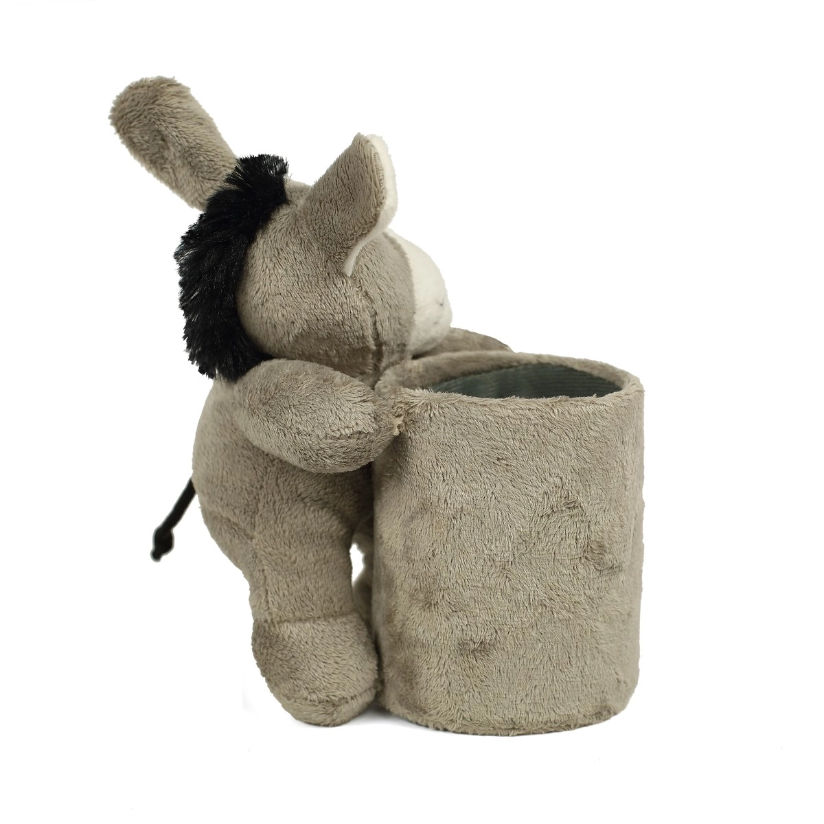 Donkey Animal Soft Plush Pen Stand For Kids, 3M+, Grey