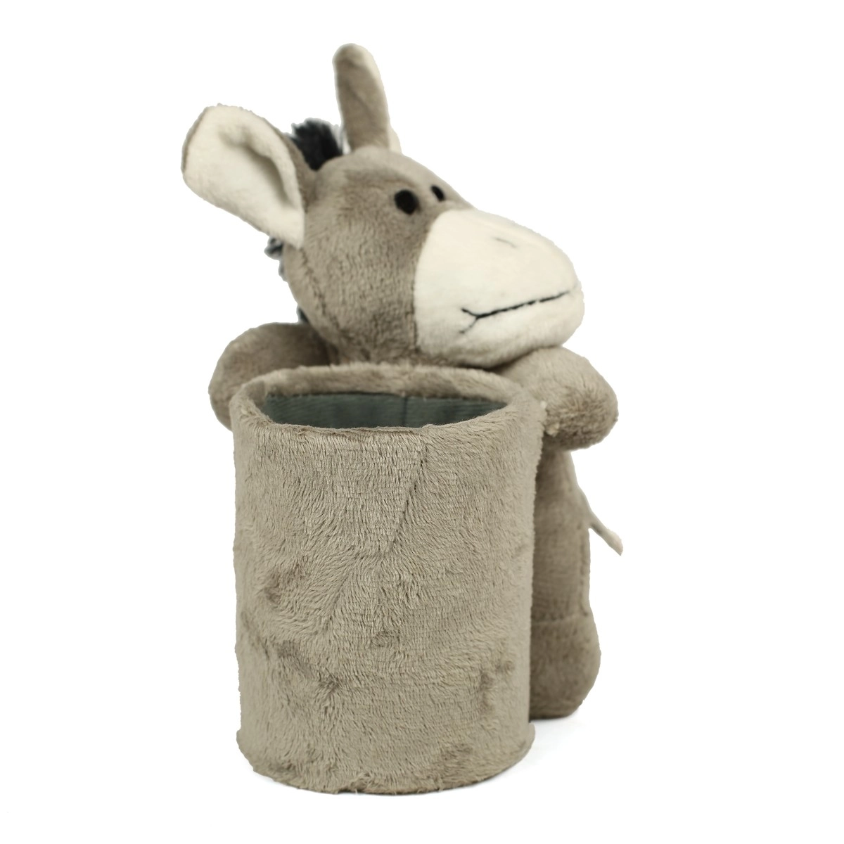  Donkey Animal Soft Plush Pen Stand For Kids, 3M+, Grey
