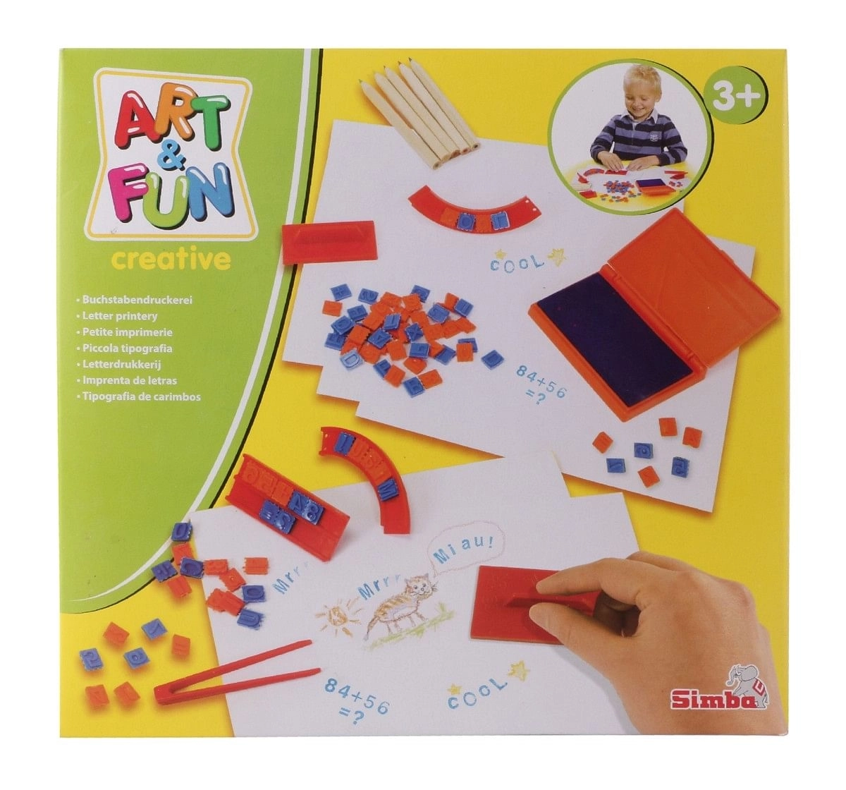 Simba Art and Fun Letter Stampset Multicolor 3Y+