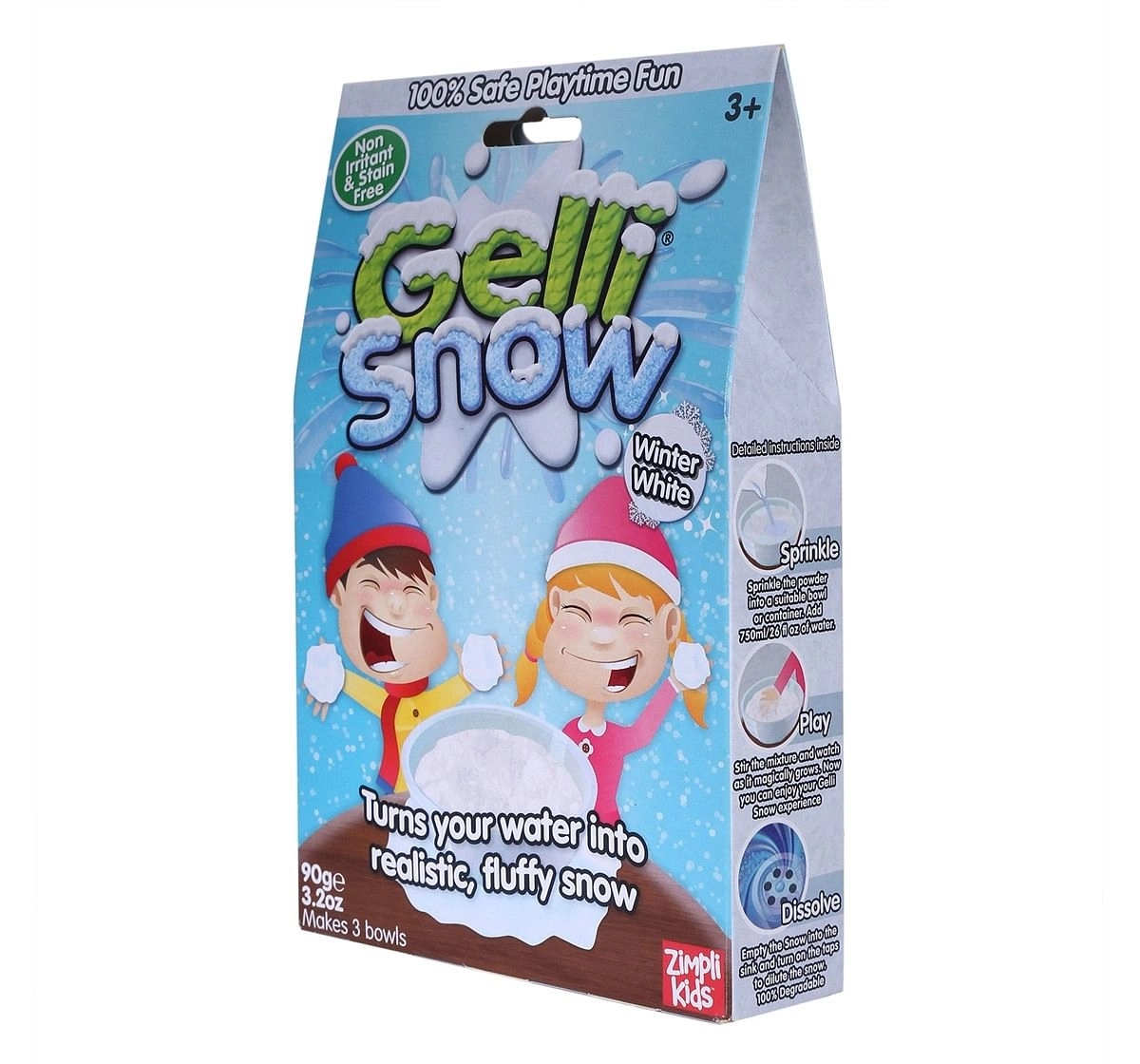 Simba Slime Gelli Snow White Bath Pack 90 gm Multicolor 3Y+