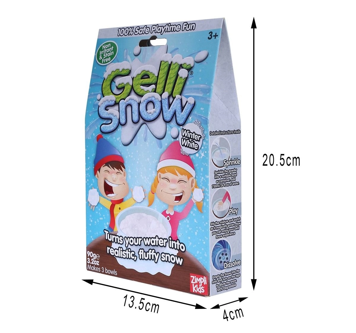 Simba Slime Gelli Snow White Bath Pack 90 gm Multicolor 3Y+
