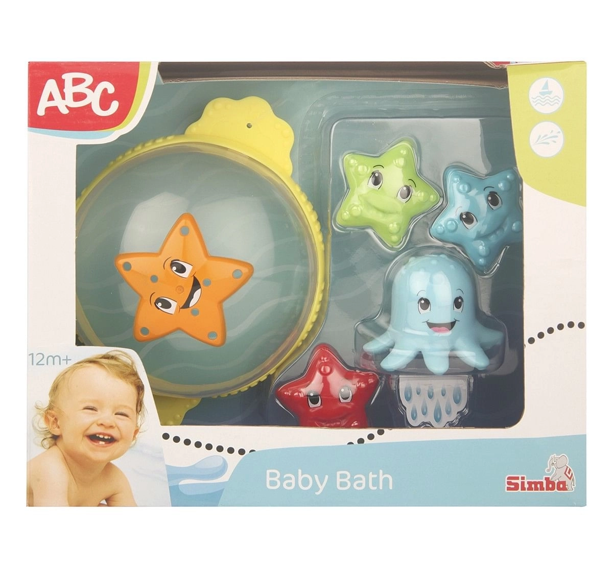 Simba Abc Bath Fun Set,  12M+ (Multicolor)