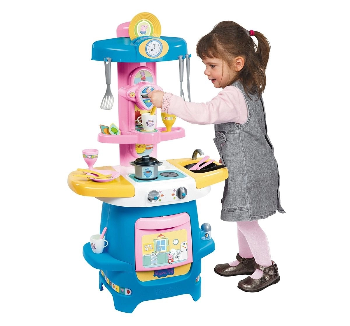 Smoby Peppa Pig Cooky Kitchen,  12M+ (Multicolor)