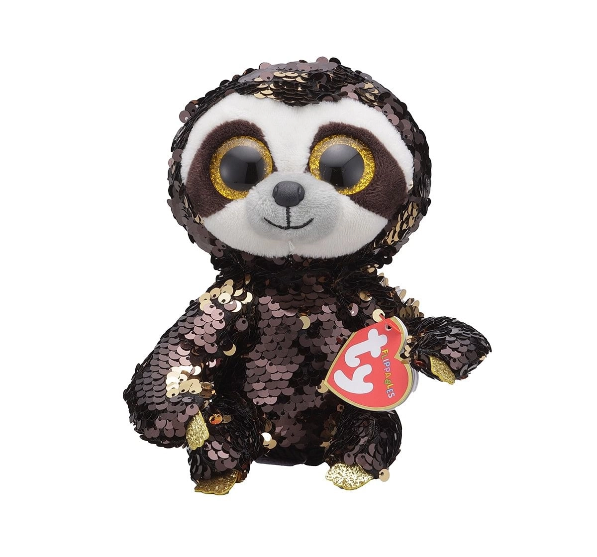 Ty DANGLER - Sloth Regular Flippables Quirky Soft Toys for Kids age 3Y+ - 15 Cm 