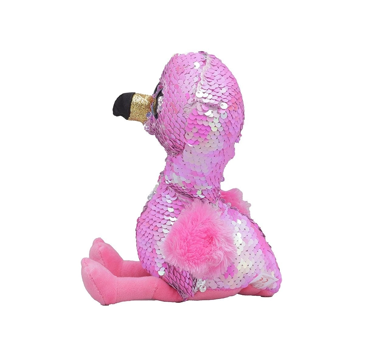 Ty PINKY - Flamingo Regular Flippables Quirky Soft Toys for Kids age 3Y+ - 15 Cm 